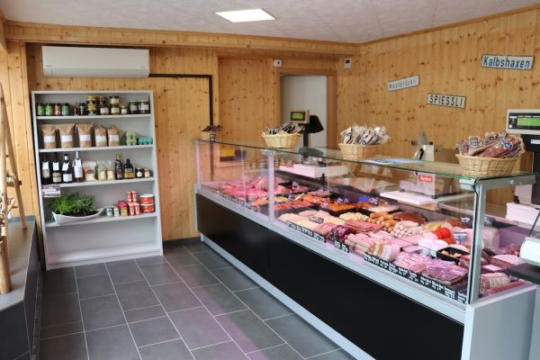 Metzgerei Romanshorn Wursttheke im Innenbereich